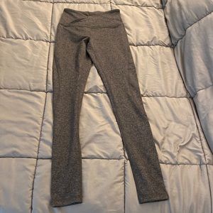Core10 Active Leggings, XS Tall, Crossover Front, Heather Gray, 100% Polyester